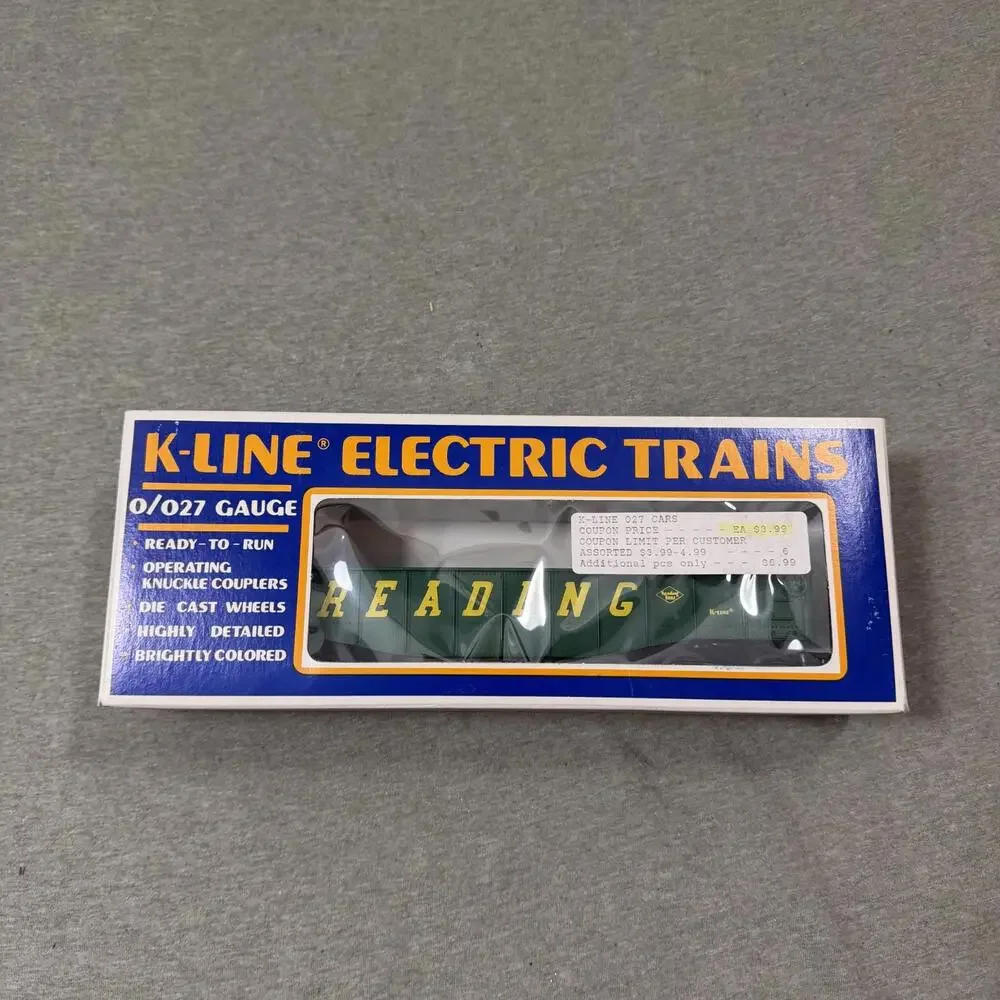 Vintage K-Line Reading RDG 6515 Gondola Train Car O Gauge Model New In‎ Box